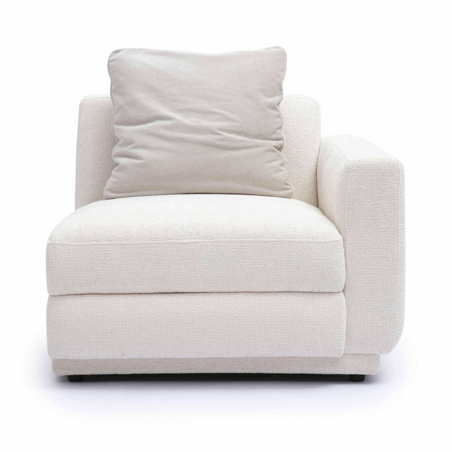 Perry Cream Performance Chenille Modular Corner Chair