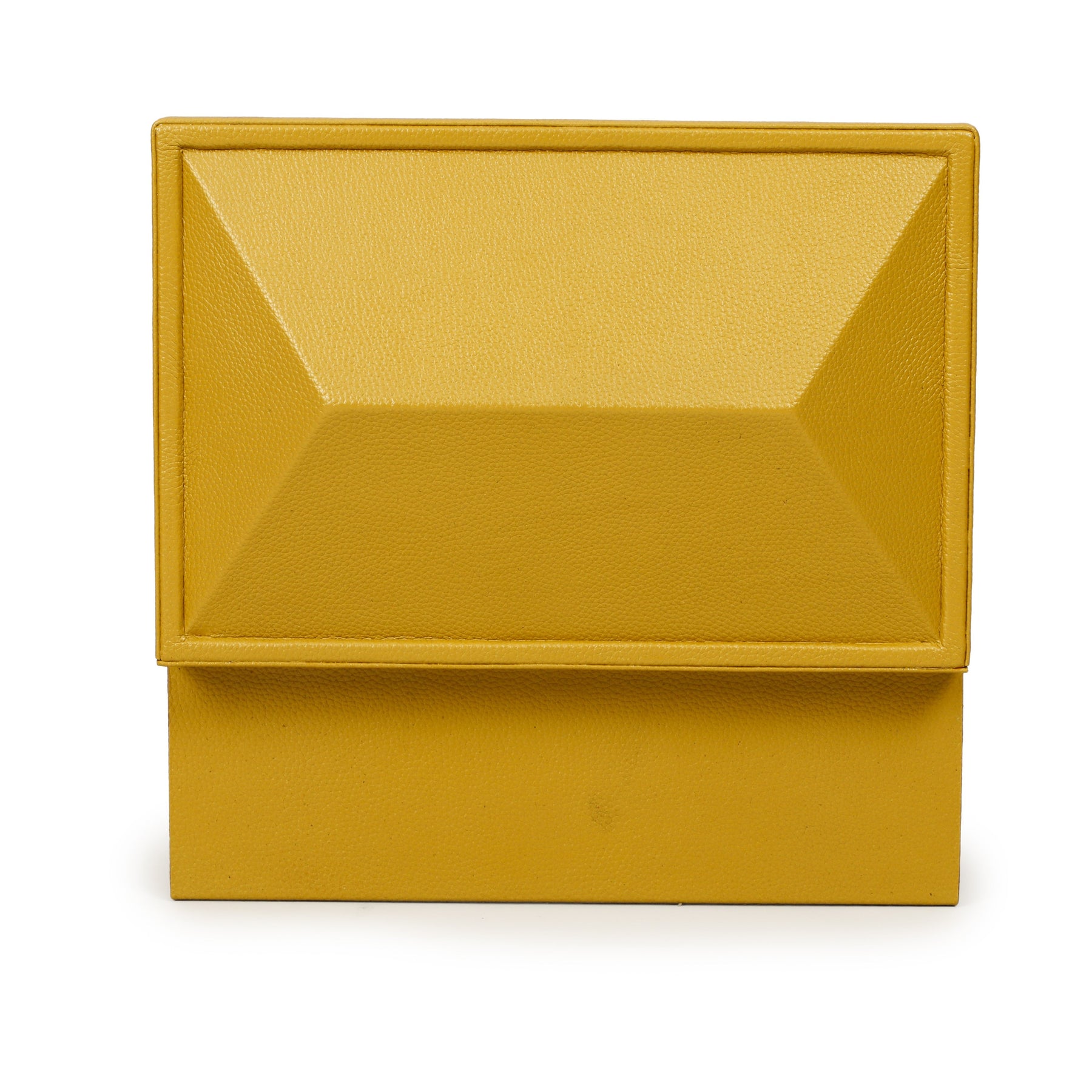 Knox Mustard Yellow Vegan Leather Contract-Grade Jewelry Box