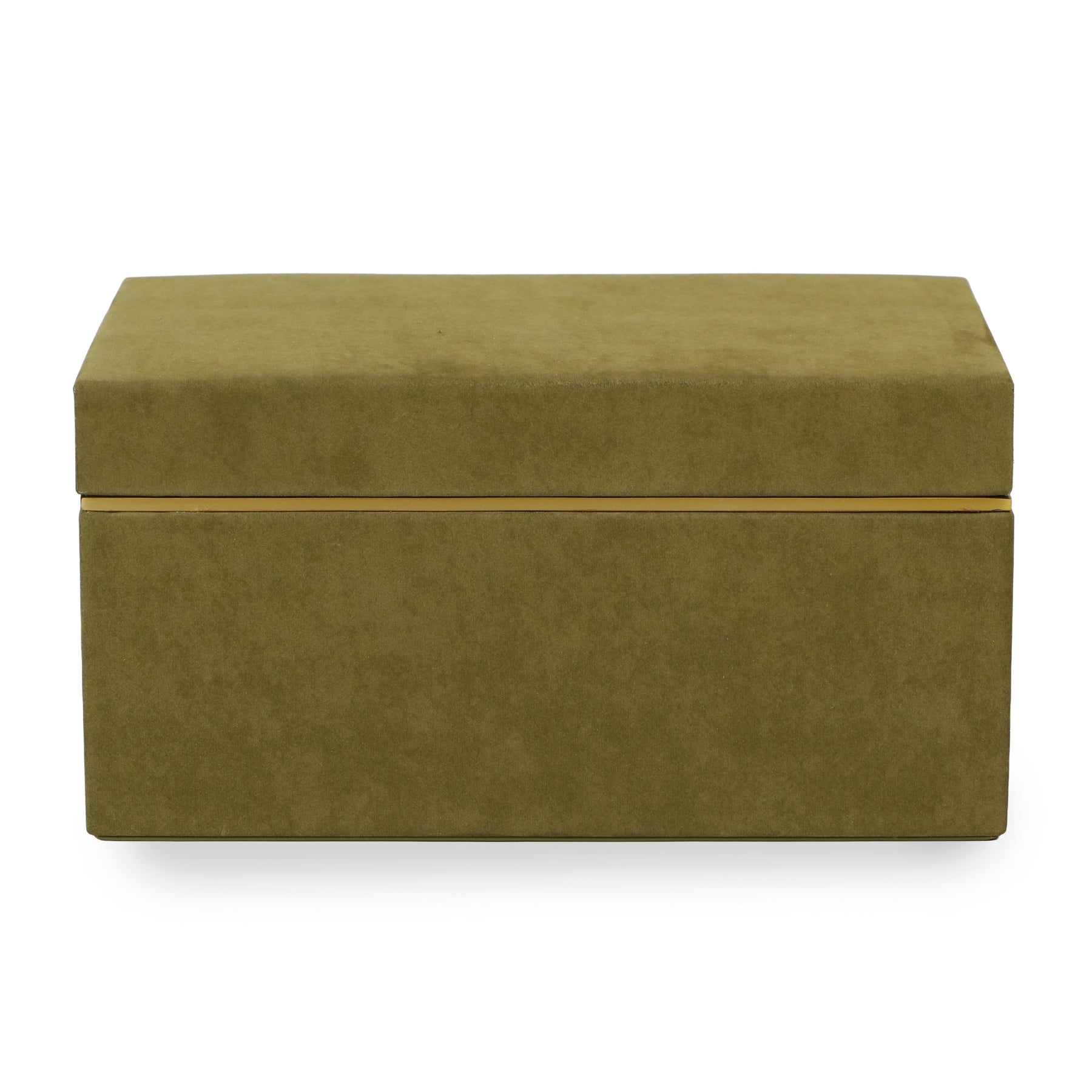Pisa Green Vegan Suede Contract-Grade Storage Box