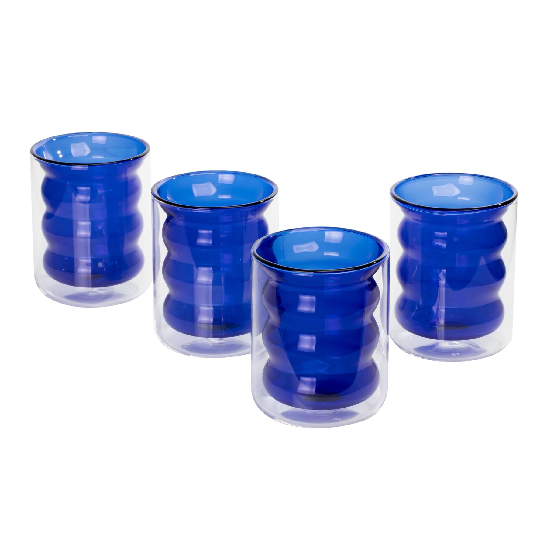 Waves Water Glass - Set of 4