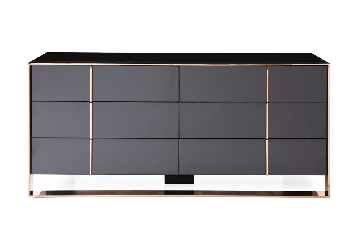 Cartier Modern Black & Rosegold Dresser