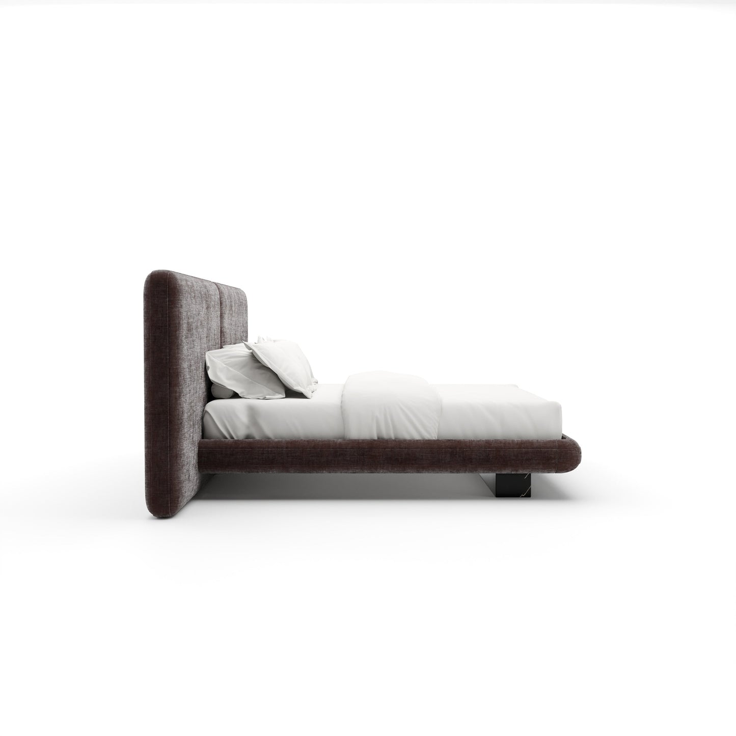 Overlap Uph 2 Pnl Kg Bed Dk Taupe
