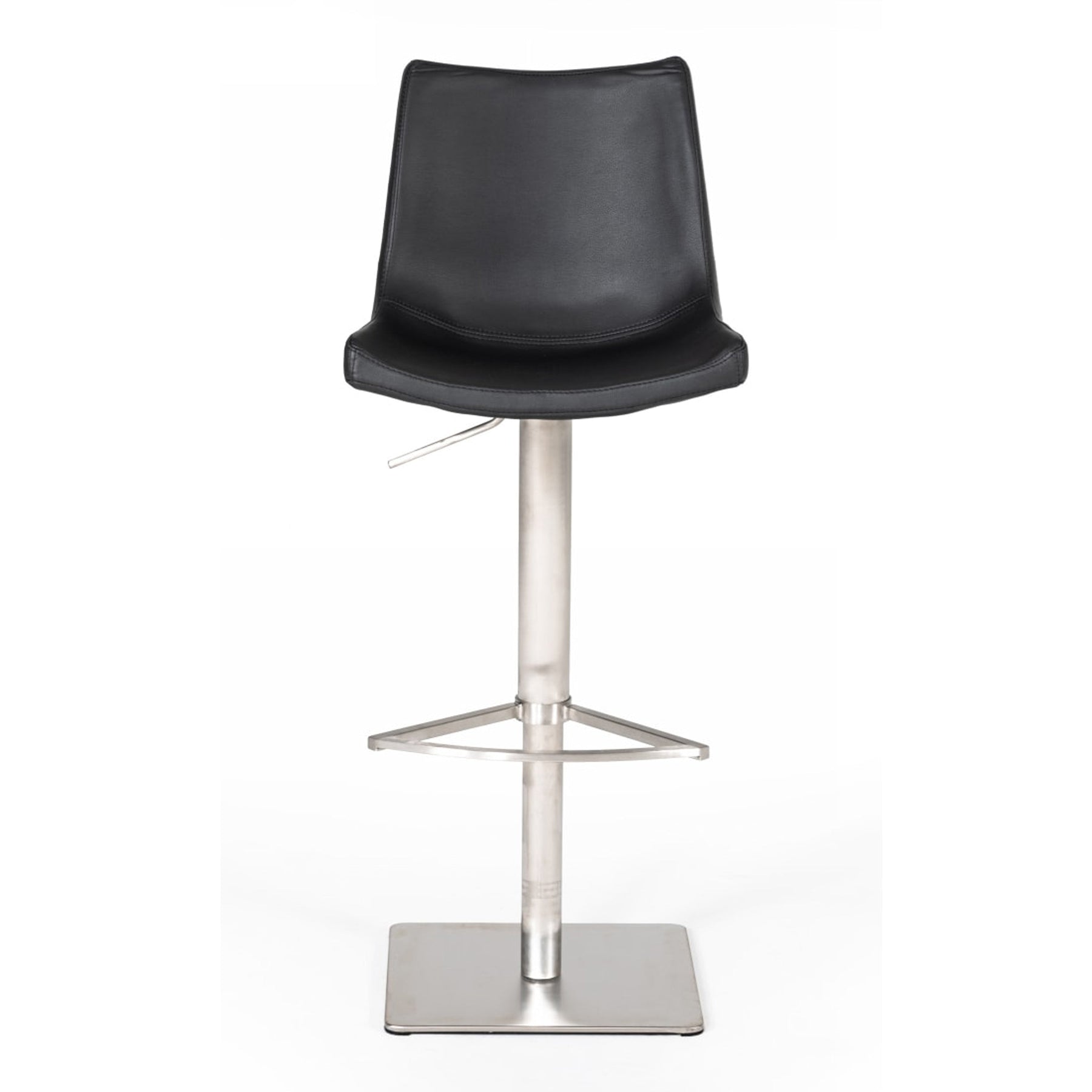 Aaron - Modern Black Eco-Leather Bar Stool
