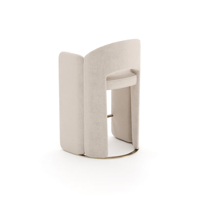 Overlap Counter Stool Ivory