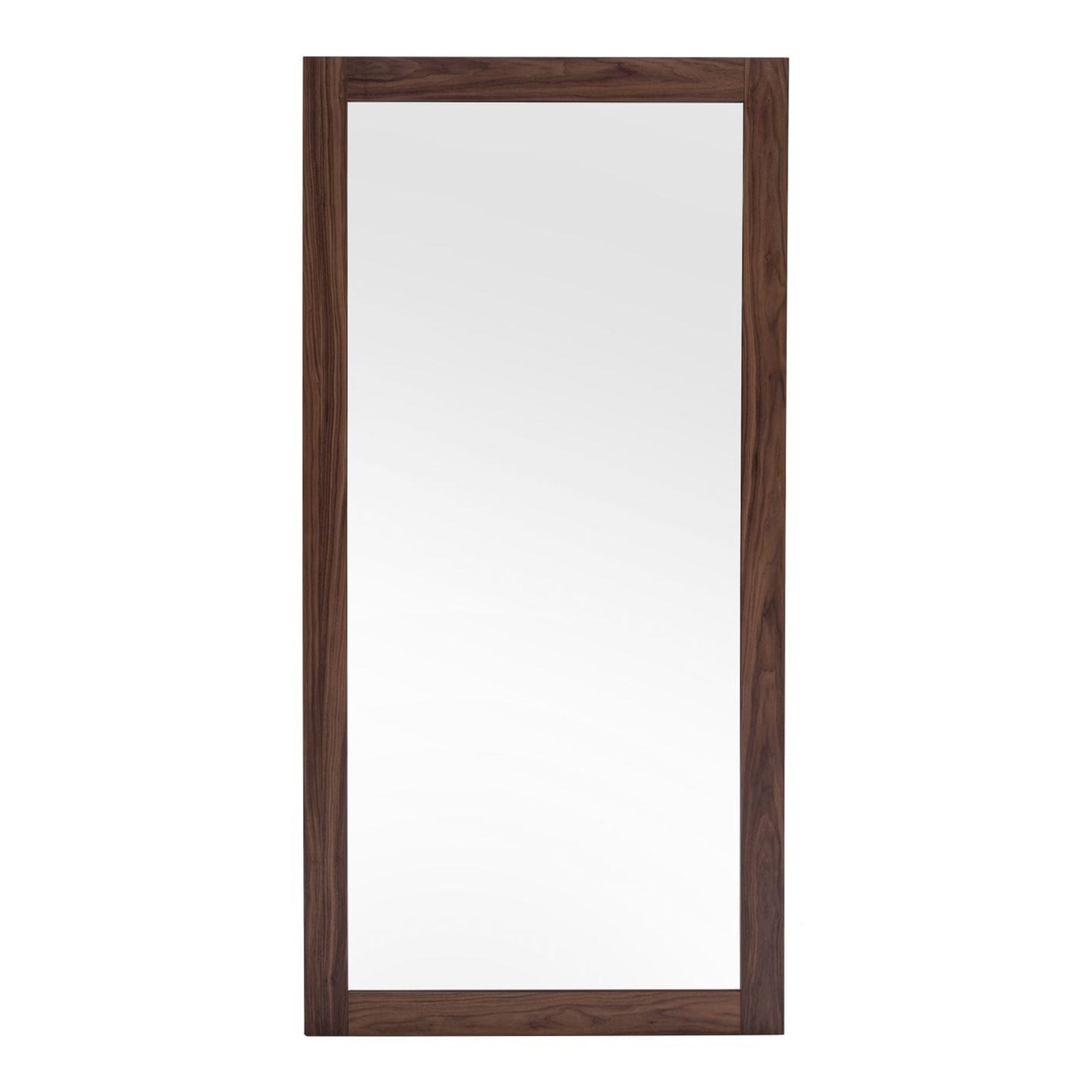 Amberlie - Modern Walnut Floor Mirror