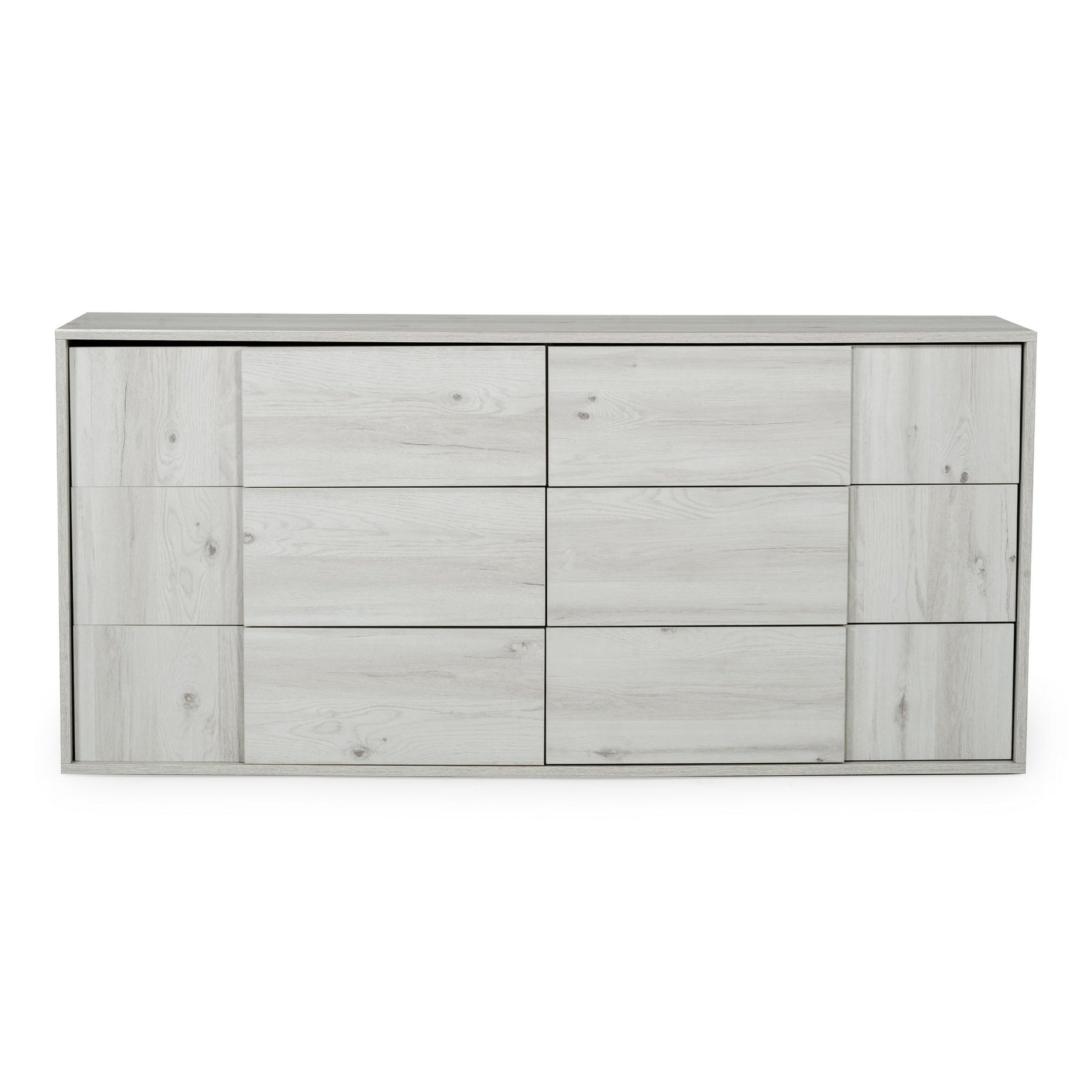 Asus - Italian Modern White Washed Oak Dresser