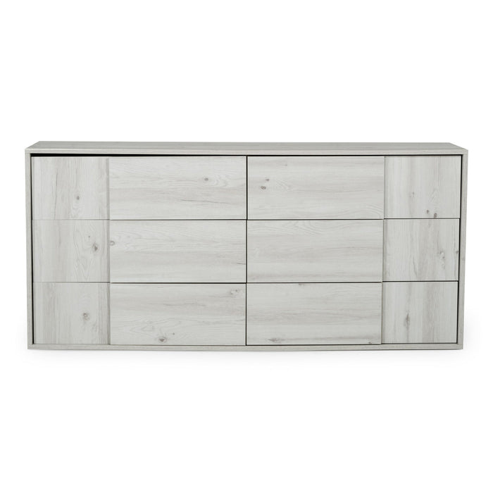 Asus - Italian Modern White Washed Oak Dresser