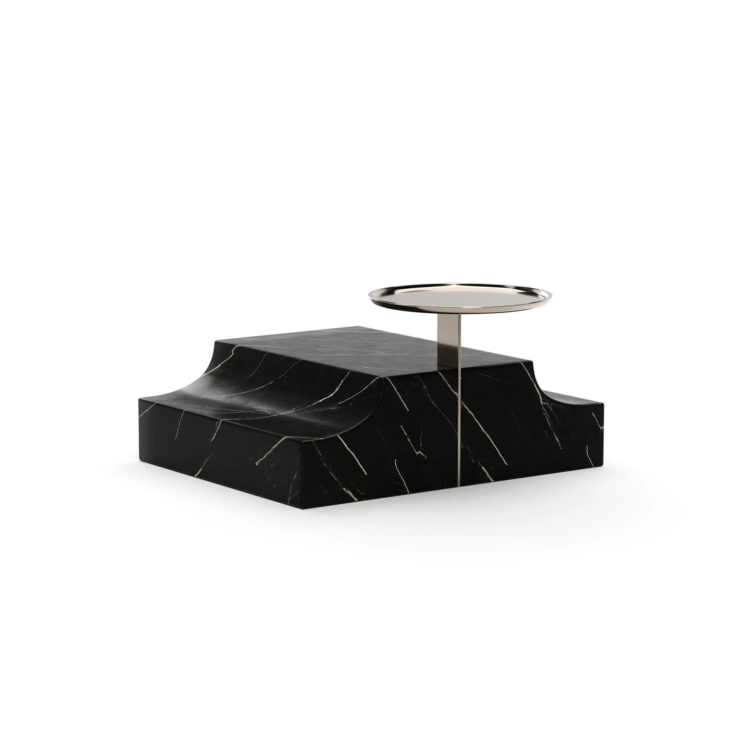 Overlap Rectangle Wedge Base Dark