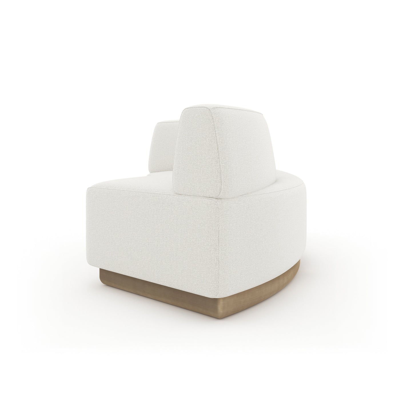 Crescent Armless Loveseat