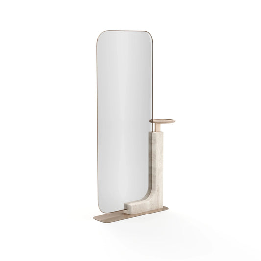 Overlap Floor Mirror Light