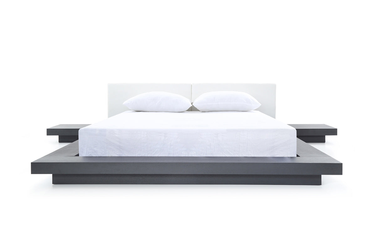 Opal Modern Wenge & White Platform Bed