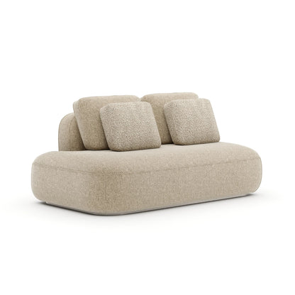 Sasso LAF Straight Armless Loveseat - Oa
