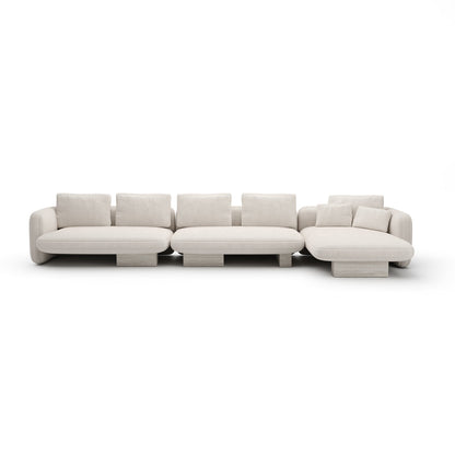 Overlap Right Chaise Sec Large Ecru