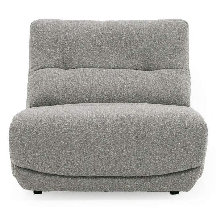 Basil - Modern Grey Fabric Large Electric Recliner Chair
