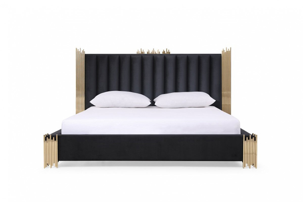 Token Modern Black & Gold Bed