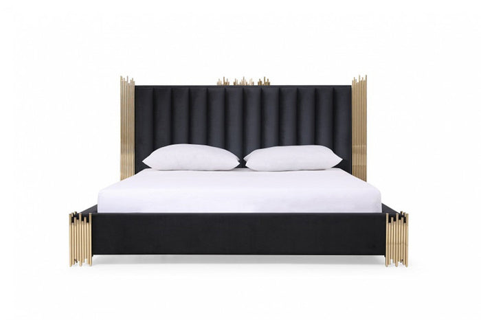 Token Modern Black & Gold Bed