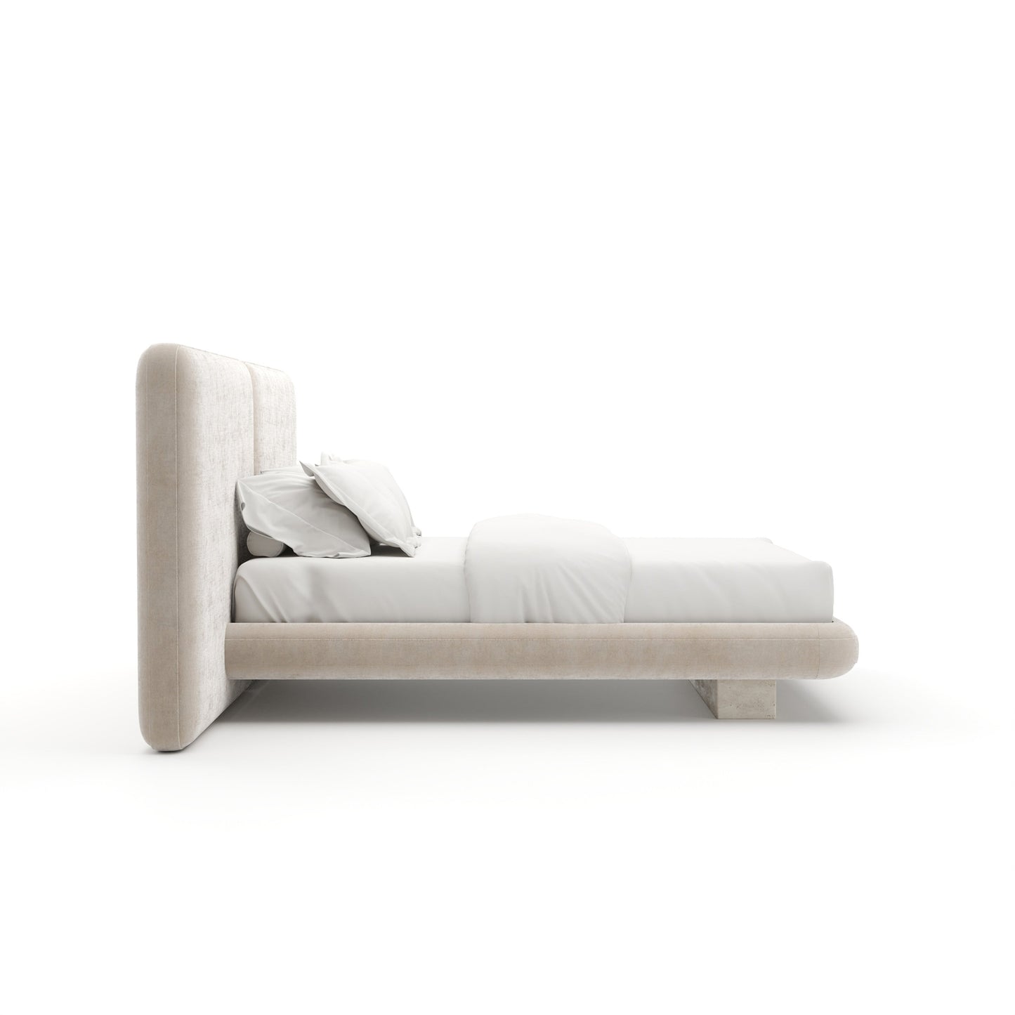 Overlap Uph 2 Panel Qn Bed Ivory