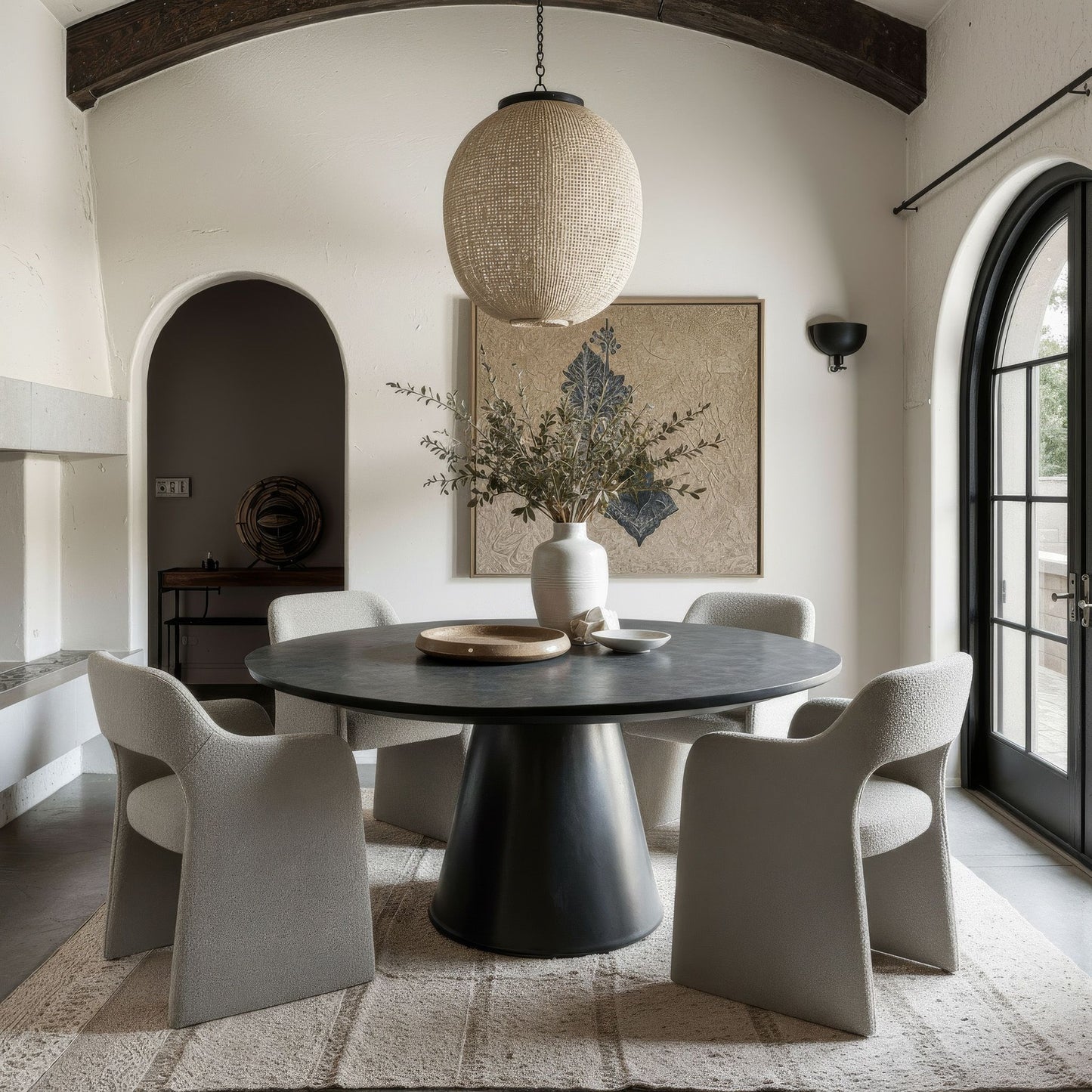 Bishop - Modern Grey Fabric Dining Chair