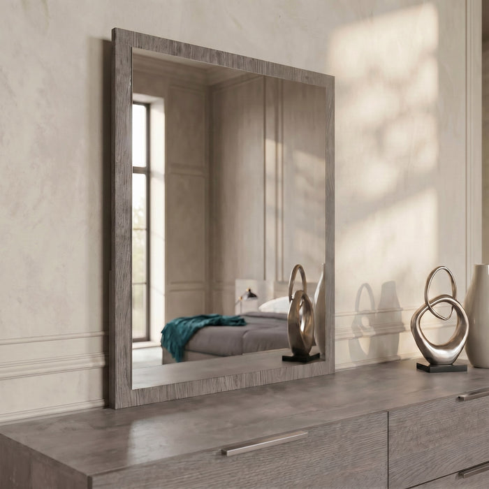 Bronx Italian Modern Grey Mirror