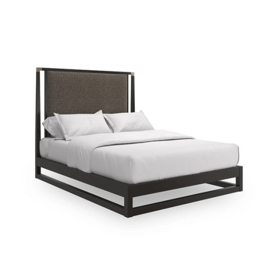 Pinstripe Kg Bed Dark Sr