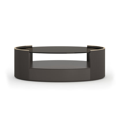 Love Oval Cocktail Table -Dark Chocolate