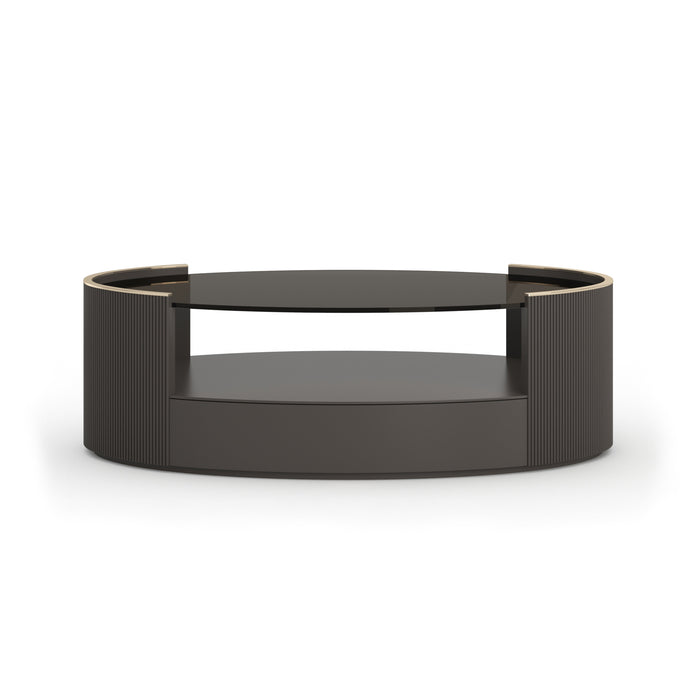 Love Oval Cocktail Table -Dark Chocolate