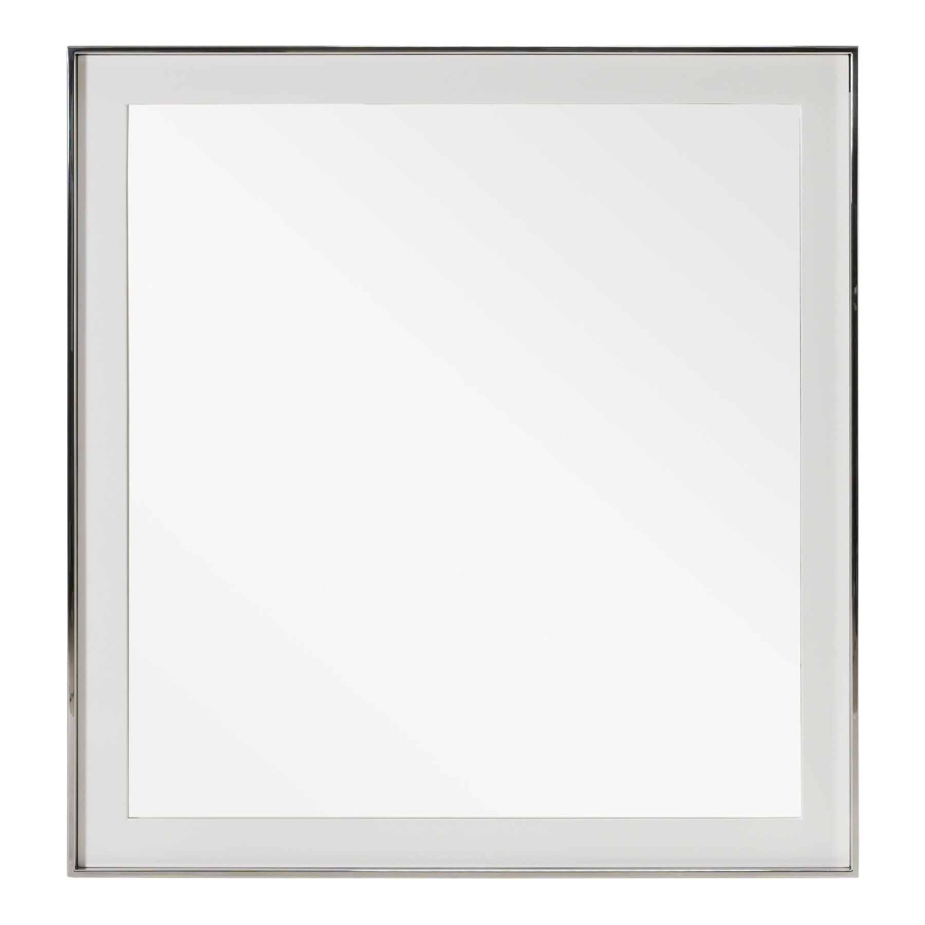 Cartier - Modern White & Stainless Steel Mirror