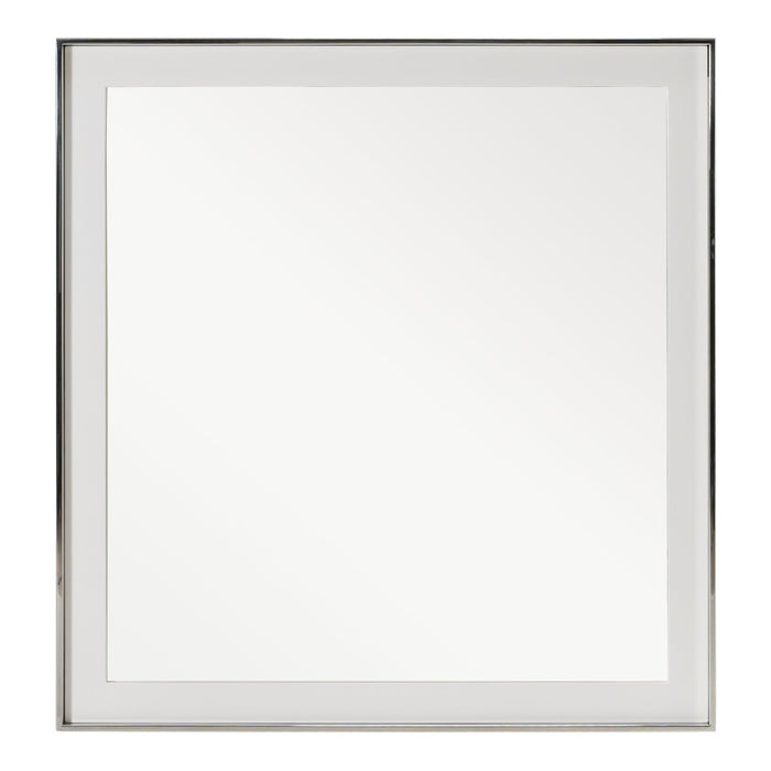 Cartier - Modern White & Stainless Steel Mirror