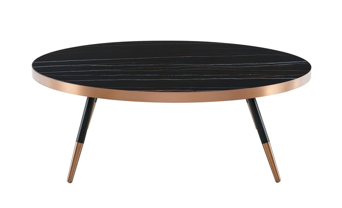 Cayson - Modern Black Ceramic Coffee Table