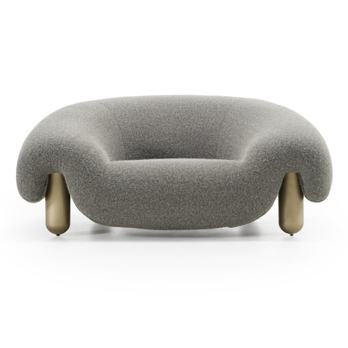 Clarity - Contemporary Grey Fabric Accent Chair