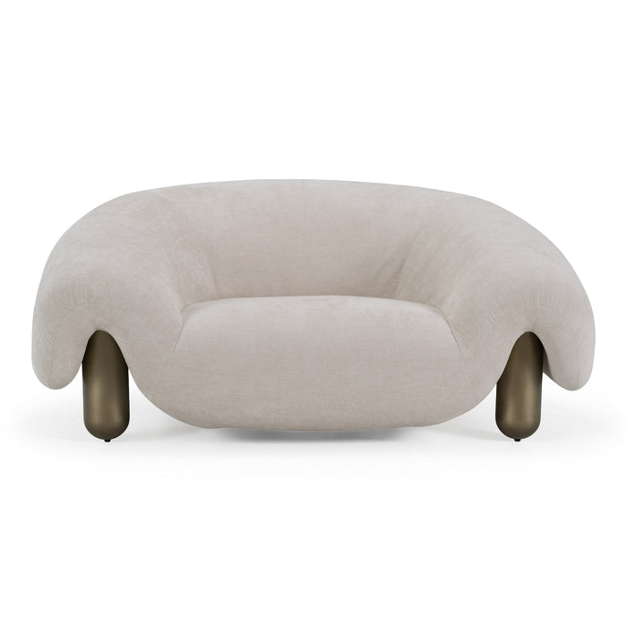 Clarity - Contemporary Light Grey Fabric Accent Chair