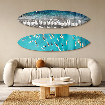 Coastal Aerials | Surfboard Gallery Wall