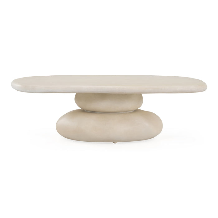 Coates - Modern Beige Fiberform Coffee Table
