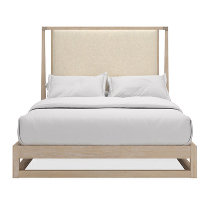 Pinstripe Uph Light Bed - Qn