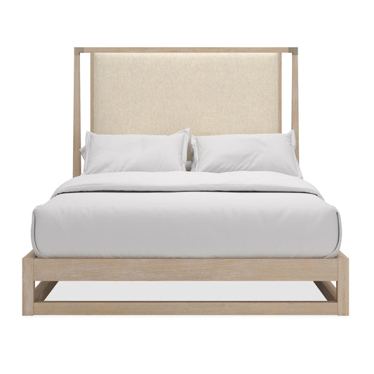 Pinstripe Uph Light Bed - Qn