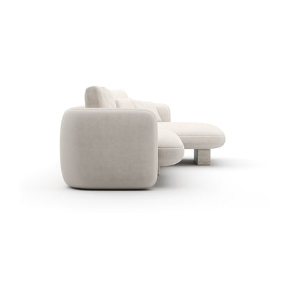 Overlap Right Chaise Sec Small Ecru