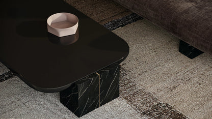 Overlap Rec Cocktail Table Dark