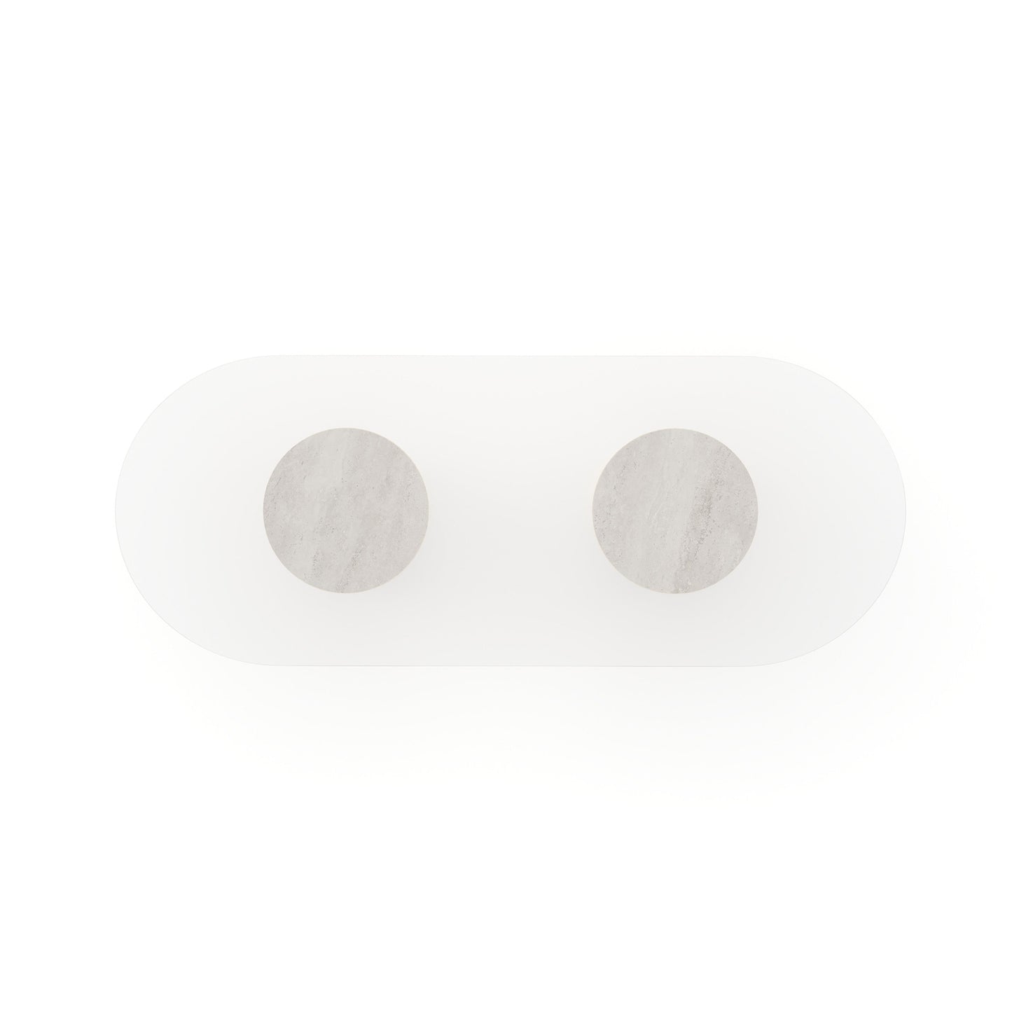 Rhythm Oval Glass Top Dining Table