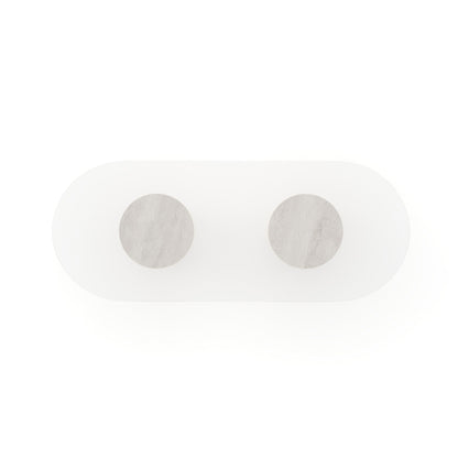 Rhythm Oval Glass Top Dining Table