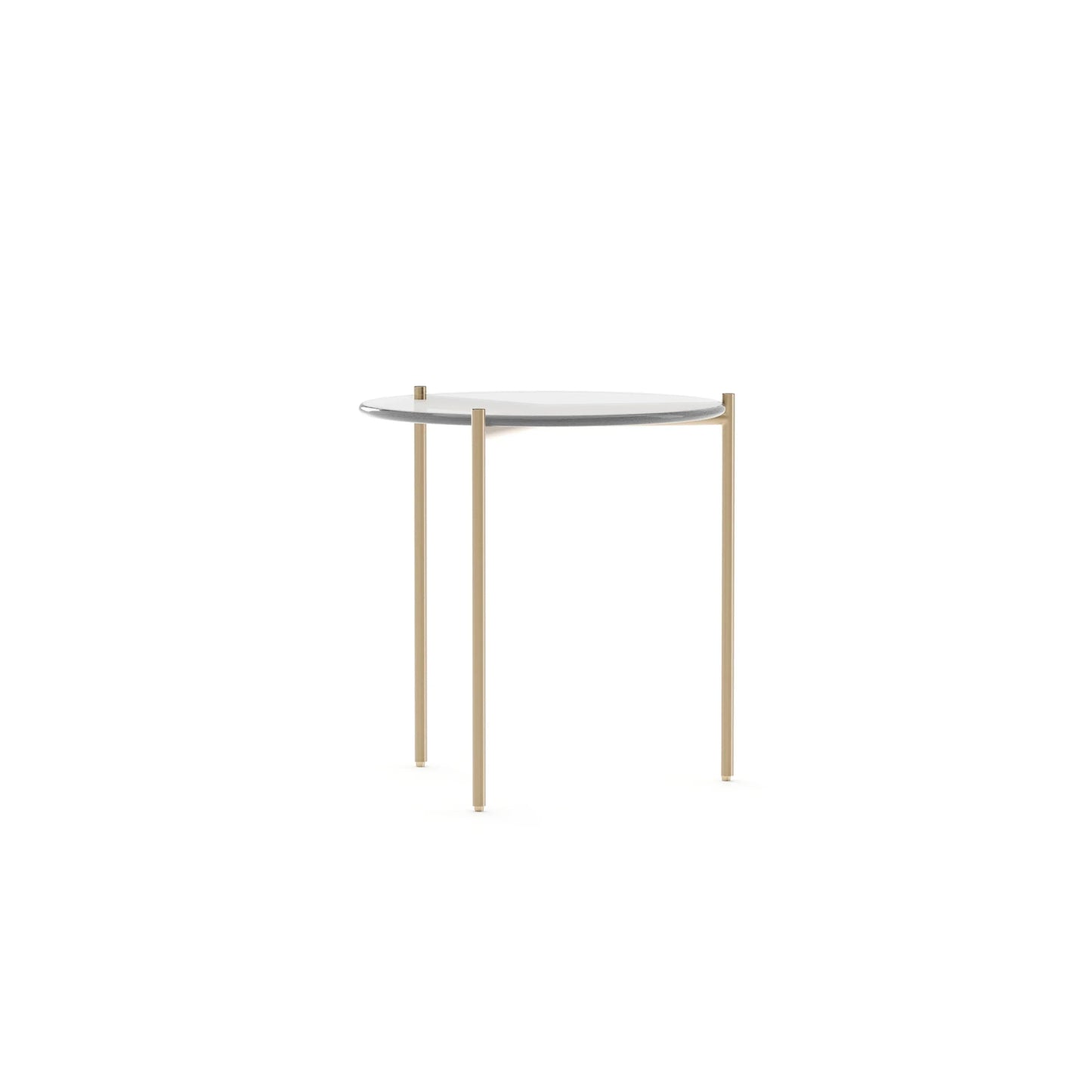 Demli Clear Glass Side Table