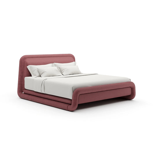 Bold Queen Bed - Dusty Rose