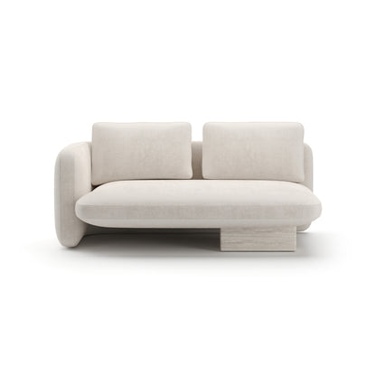 Overlap Laf Loveseat Ecru