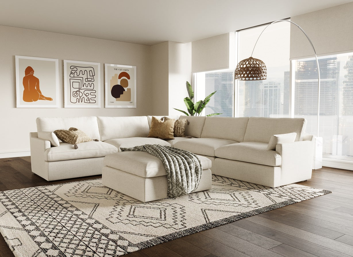 Danica - Modern Beige Sectional Sofa
