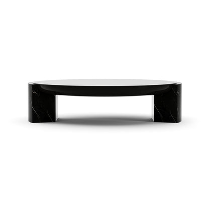 Overlap Round Cocktail Table Dark