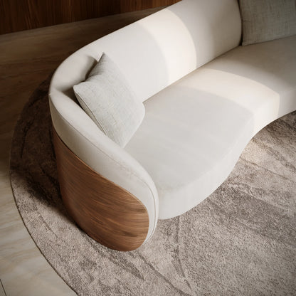 Fleur Wood Back Sofa