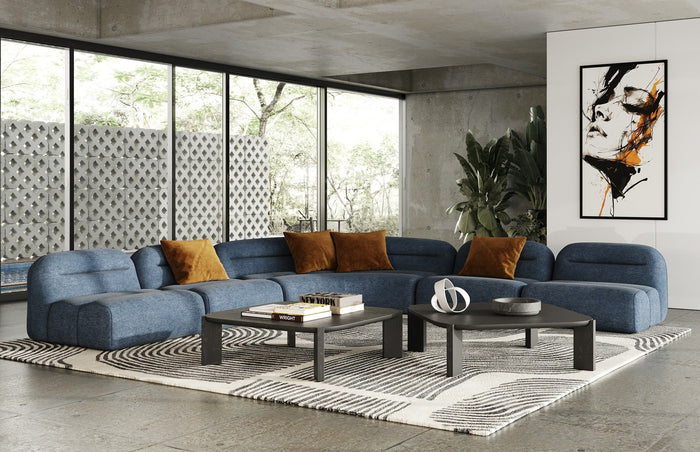 Noah - Modern Dark Brown Square Coffee Table