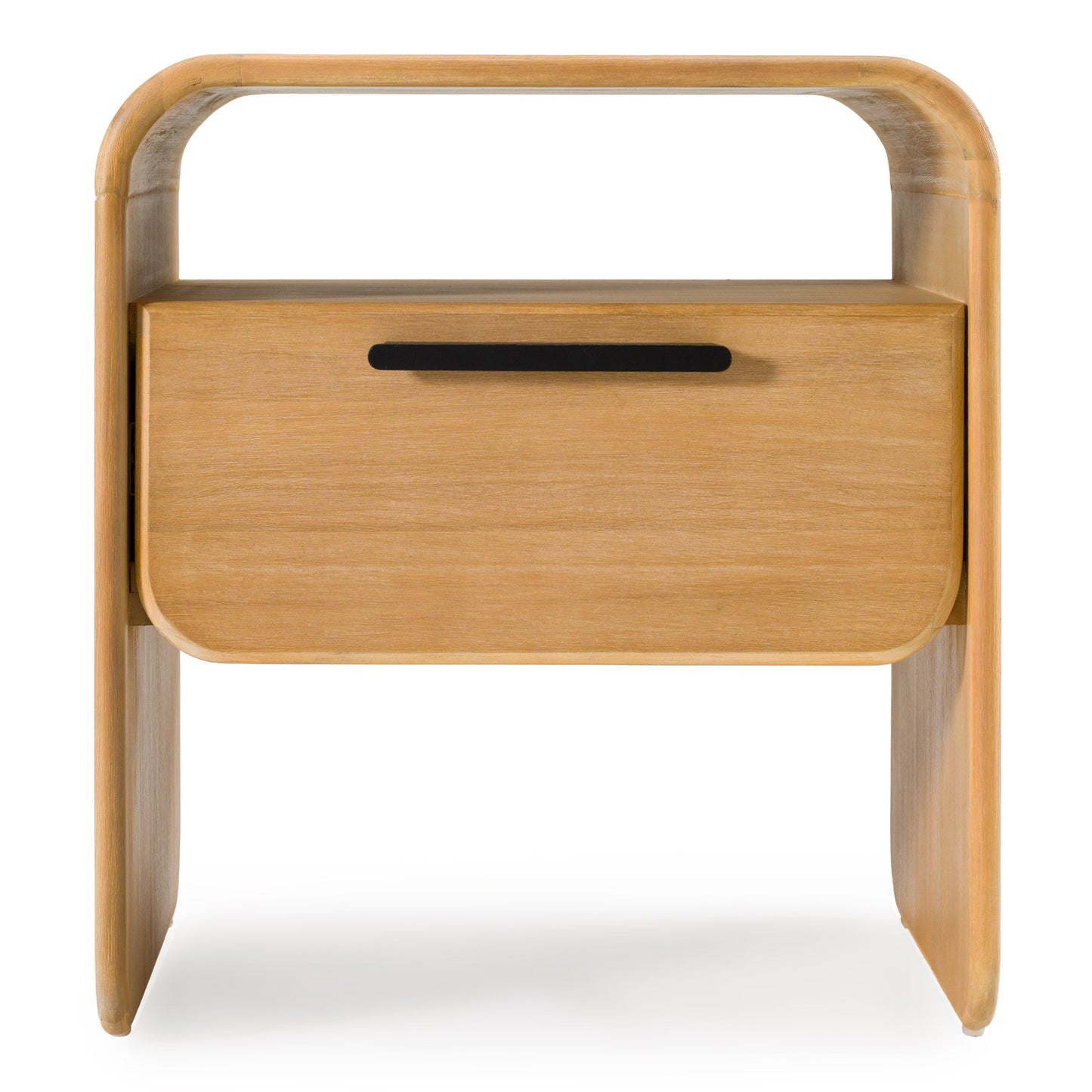 Dresden - Modern Natural Acacia 1-Drawer Nightstand