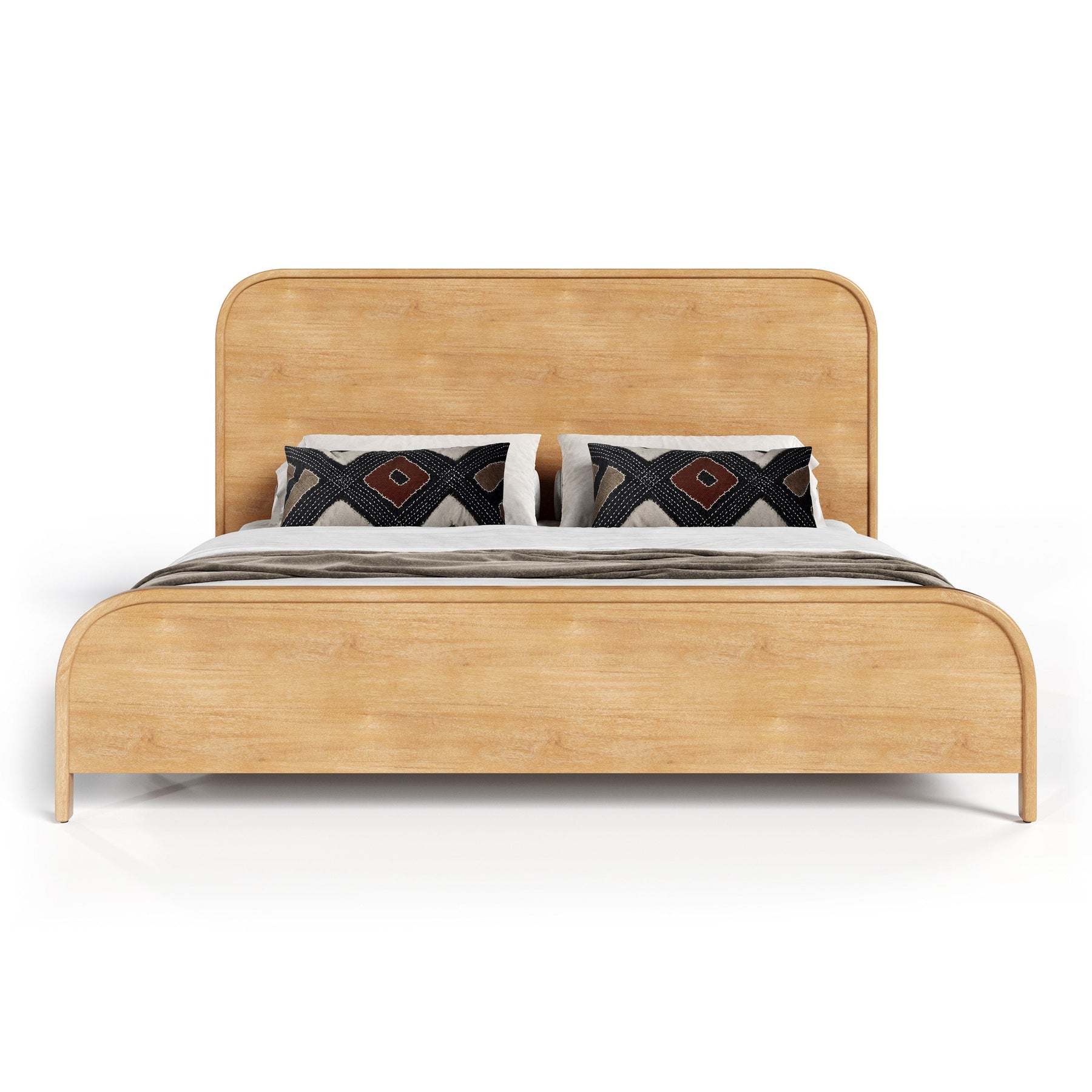 Dresden - Modern Natural Acacia Bed
