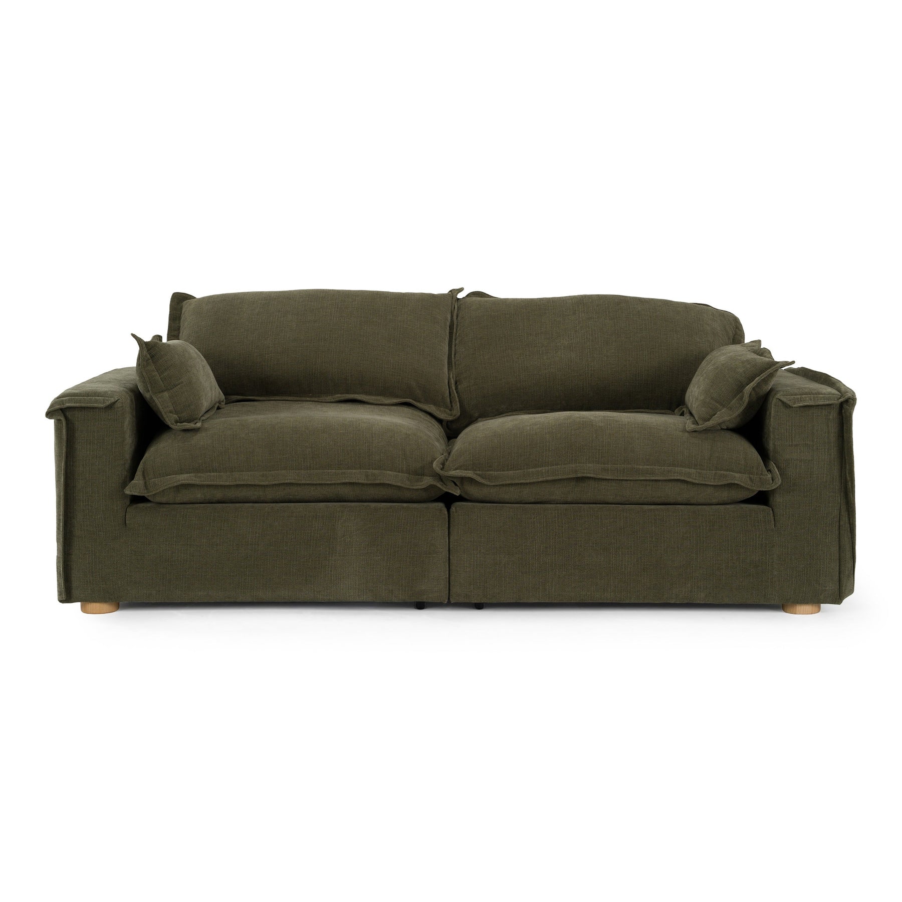 Durbin - Modern Green Fabric Sofa