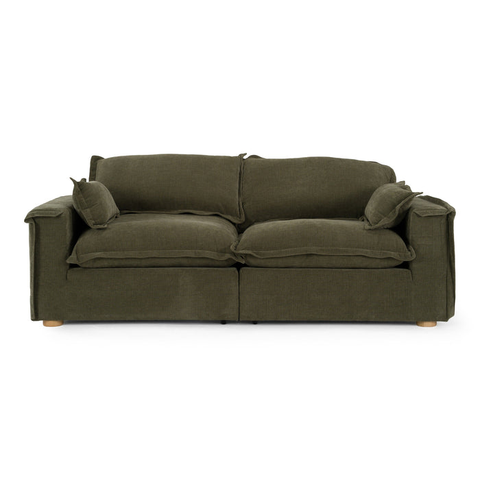 Durbin - Modern Green Fabric Sofa